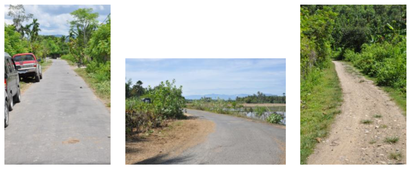 Roads that was rehabilitated by ILO (left to right: PD19, PD4 and PD21)